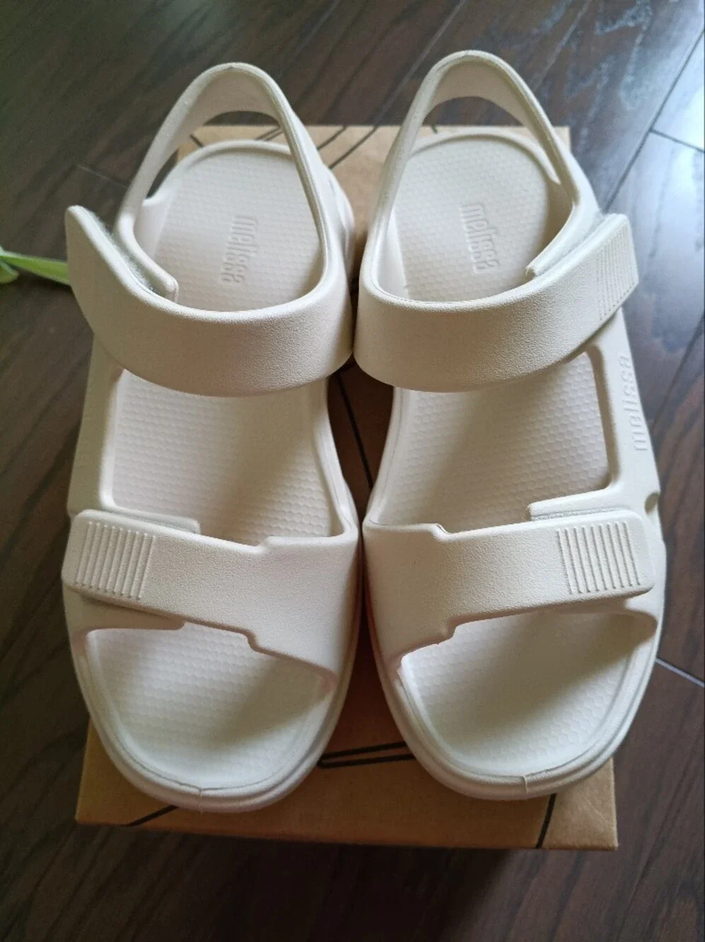 Melissa Off-White Strappy Platform Sandals